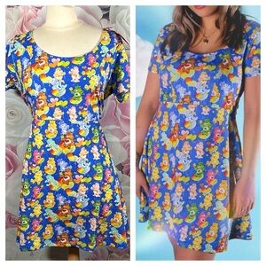 Care Bears Dress Cakeworthy Scoop Neck Dress size Large NEW NWT